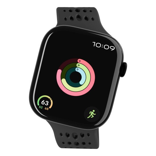 Decoded Ares O Watch Band Bande Noir Silicone