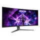 AOC AGP346UCSD/75 écran PC 86,4 cm (34") 3440 x 1440 pixels Noir, Gris
