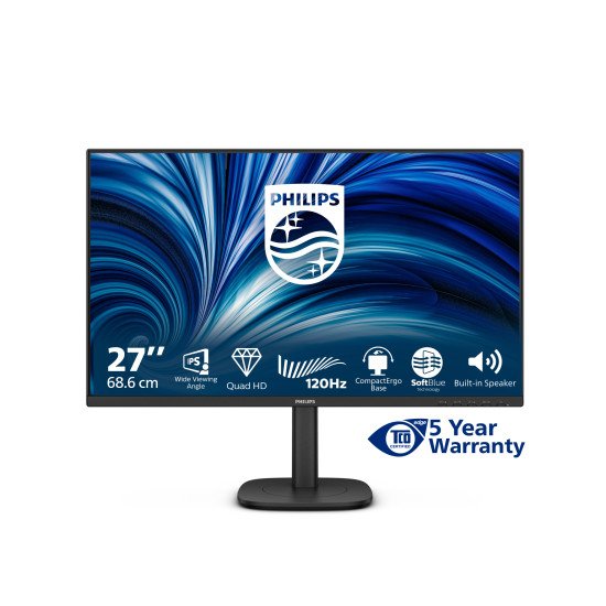 Philips 27B2N3500J/00 écran PC 68,6 cm (27") 2560 x 1440 pixels 2K LCD Noir Philips 27B2N3500J/00 écran PC 68,6 cm (27") 2560 x 1440 pixels 2K LCD Noir