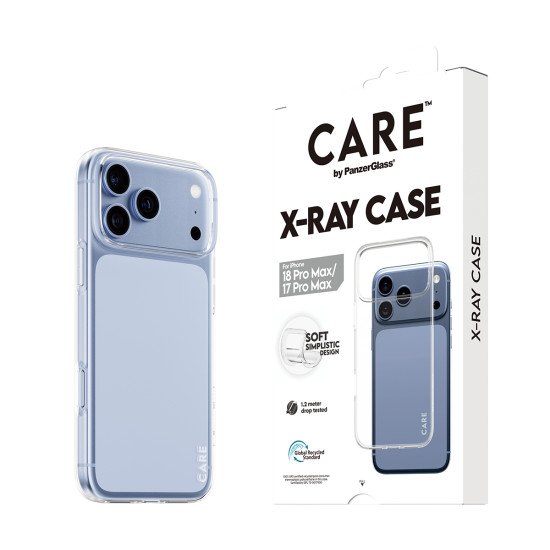 PanzerGlass CARE™ by ® X-Ray Case iPhone 2026 Pro Max | 17 Pro Max coque de protection pour téléphones portables Housse Transparent