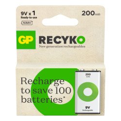 GP Batteries ReCyko Pro GPRCK20R8H150C1 pile domestique Batterie rechargeable 9V Hybrides nickel-métal (NiMH)