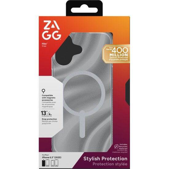 ZAGG Milan Snap coque de protection pour téléphones portables 16 cm (6.3") Housse Argent ZAGG Milan Snap coque de protection pour téléphones portables 16 cm (6.3") Housse Argent