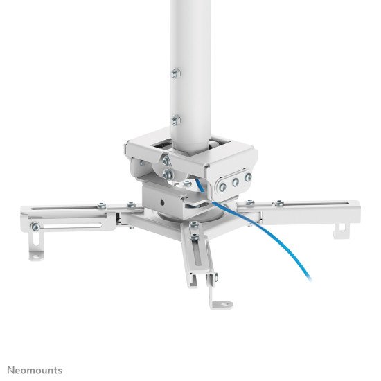 Neomounts CL25-550WH1 Support de plafond pour vidéoprojecteur - h74.5-114.5 cm - installation facile - orientable