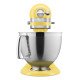 KitchenAid 5KSM195PSEBT mixeur Robot mixer 300 W Acier inoxydable, Jaune