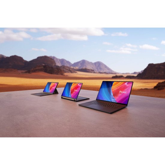ASUS ProArt P16 H7606WI-ME052X AMD Ryzen AI 9 HX 370 Ordinateur portable 40,6 cm (16") Écran tactile WQUXGA 32 Go LPDDR5x-SDRAM 2 To SSD NVIDIA GeForce RTX 4070 Wi-Fi 7 (802.11be) Windows 11 Pro Allemand Noir ASUS ProArt P16 H7606WI-ME052X AMD Ryzen AI 9 HX 370 Ordinateur portable 40,6 cm (16") Écran tactile WQUXGA 32 Go LPDDR5x-SDRAM 2 To SSD NVIDIA GeForce RTX 4070 Wi-Fi 7 (802.11be) Windows 11 Pro Allemand Noir
