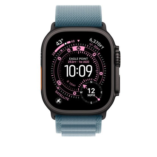 Apple MG9K4ZM/A accessoire intelligent à porter sur soi Bande Bleu Titane, Polyester, Spandex Apple MG9K4ZM/A accessoire intelligent à porter sur soi Bande Bleu Titane, Polyester, Spandex