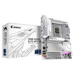 GIGABYTE Carte mère Z890 AORUS ELITE WIFI7 ICE - Prend en charge les processeurs Intel Core Ultra (Série 2), VRM à 16+1+2 phases, jusqu'à 8800MHz DDR5 (OC), 1xPCIe 5.0 + 3xPCIe 4.0, Wi-Fi 7, LAN 2.5GbE, Thunderbolt 4 GIGABYTE Carte mère Z890 AORUS ELITE WIFI7 ICE - Prend en charge les processeurs Intel Core Ultra (Série 2), VRM à 16+1+2 phases, jusqu'à 8800MHz DDR5 (OC), 1xPCIe 5.0 + 3xPCIe 4.0, Wi-Fi 7, LAN 2.5GbE, Thunderbolt 4
