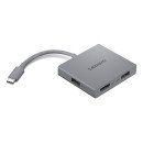 Lenovo GX91R64790 station d'accueil Avec fil USB 3.2 Gen 1 (3.1 Gen 1) Type-C Gris