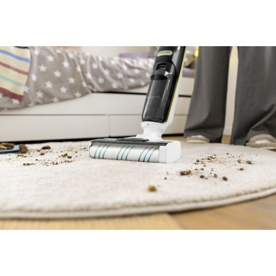 Kärcher FCV 4 Dry Pet & Home Aspirateur balai 3-en-1 Batterie Sec&humide Sans sac Noir