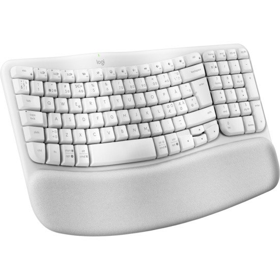 Logitech Wave Keys clavier Bureau RF sans fil + Bluetooth QWERTZ Allemand Blanc Logitech Wave Keys clavier Bureau RF sans fil + Bluetooth QWERTZ Allemand Blanc