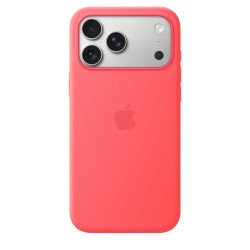 Apple Coque en silicone avec MagSafe pour iPhone 17 Pro Max - Rose goyave