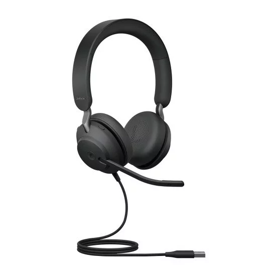 Jabra Evolve2 40 SE Casque Avec fil Arceau Appels/Musique USB Type-A Noir Jabra Evolve2 40 SE Casque Avec fil Arceau Appels/Musique USB Type-A Noir