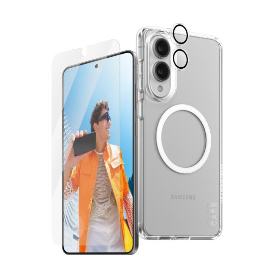 PanzerGlass ® | CARE by ® Flagship 3-in-1 Bundle Samsung S25 Edge Protection d'écran transparent 1 pièce(s)