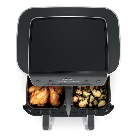 Ninja DualZone Double 7,6 L Autonome Friteuse d'air chaud Noir