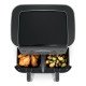 Ninja DualZone Double 7,6 L Autonome Friteuse d'air chaud Noir