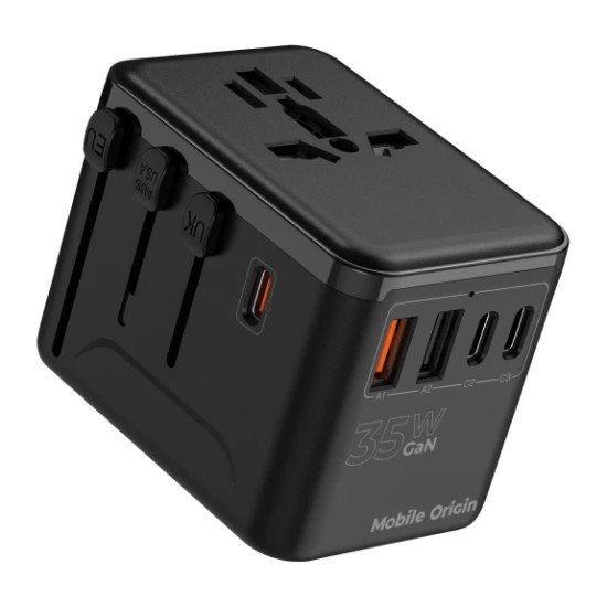 Mobile Origin MO-TRA35-PW4 chargeur d'appareils mobiles Universel Noir Secteur Charge rapide Intérieure
