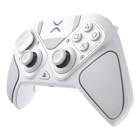 Turtle Beach Victrix Pro BFG Reloaded Blanc PlayStation Manette de gaming modulaire sans fil w/Bluetooth, module Fightpad et effet Hall pour PlayStation 5, PlayStation 4 et PC