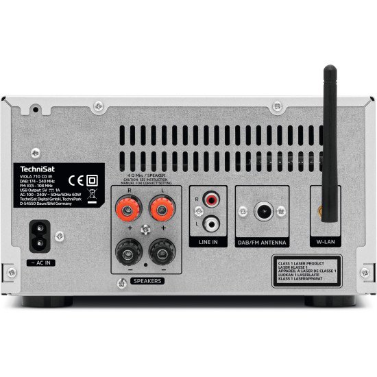 TechniSat Viola 710 CD IR Internet Analogique et numérique Argent