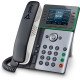 POLY Edge E300 IP Phone and PoE-enabled téléphone fixe Noir 8 lignes IPS