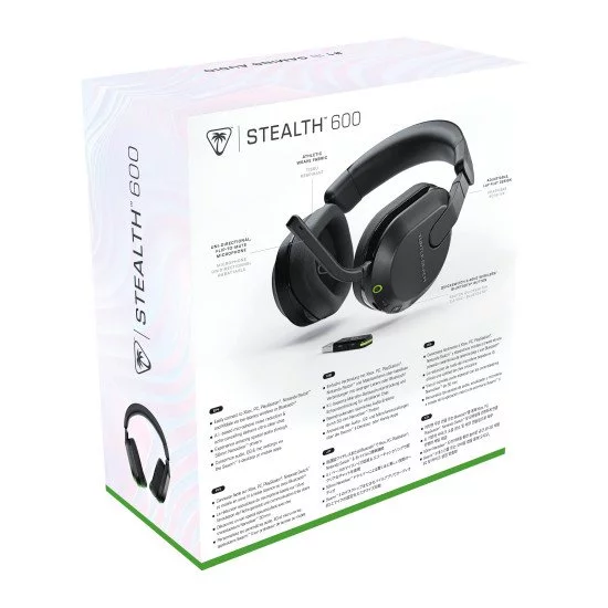 Turtle Beach Casque gaming amplifié multiplateforme sans fil Stealth 600 pour Xbox Series X|S, Xbox One, PC, Nintendo Switch et mobile - Bluetooth, 80 heures de batterie et microphone antibruit – Noir Turtle Beach Casque gaming amplifié multiplateforme sans fil Stealth 600 pour Xbox Series X|S, Xbox One, PC, Nintendo Switch et mobile - Bluetooth, 80 heures de batterie et microphone antibruit – Noir