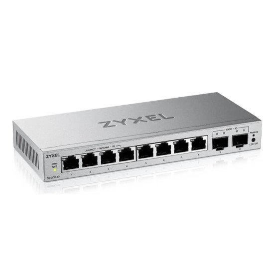 Zyxel GS1200-10v3 Géré L2 Gigabit Ethernet (10/100/1000) Bureau Gris