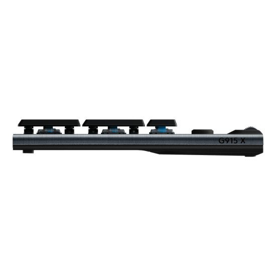 Logitech G G915 X LIGHTSPEED clavier Jouer USB + RF Wireless + Bluetooth QWERTY US International Noir Logitech G G915 X LIGHTSPEED clavier Jouer USB + RF Wireless + Bluetooth QWERTY US International Noir