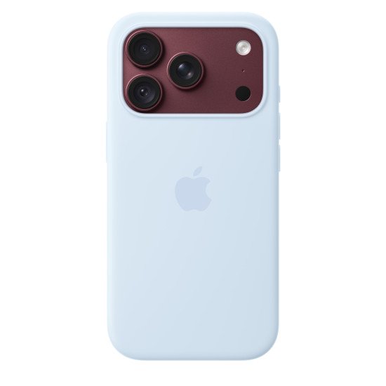 Apple Coque en silicone avec MagSafe pour iPhone 18 Pro - Bleu lumineux