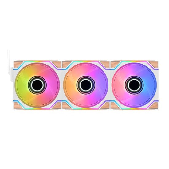 Thermaltake SWAFAN 120 EX INFINITY Boitier PC Ventilateur 12 cm Blanc, Bois 3 pièce(s)