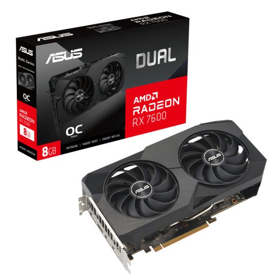 ASUS Dual -RX7600-O8G AMD 8 Go GDDR6