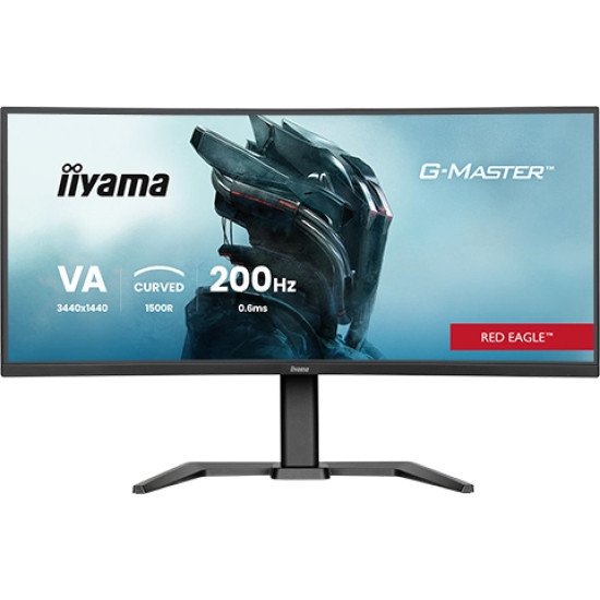 iiyama G-MASTER GCB3484WQSU-B2 34IN PRO-GAMING 0.4MS VA LCD 3440X144 écran PC 86,4 cm (34") 3440 x 1440 pixels UltraWide Quad HD Noir