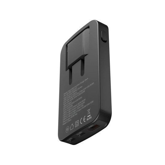 Mobile Origin GAN-65W-SLM-BLK chargeur d'appareils mobiles Universel Noir USB Charge rapide Intérieure