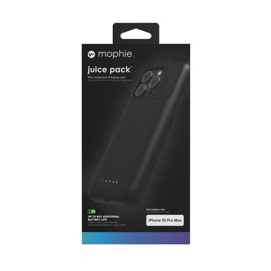 mophie Juice Pack coque de protection pour téléphones portables 17 cm (6.7") Housse Noir mophie Juice Pack coque de protection pour téléphones portables 17 cm (6.7") Housse Noir