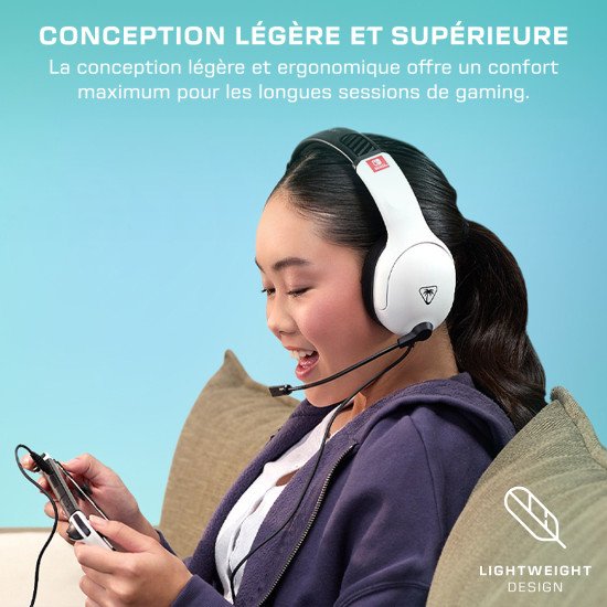 Turtle Beach Airlite Fit Casque Avec fil Arceau Jouer Noir, Blanc Turtle Beach Airlite Fit Casque Avec fil Arceau Jouer Noir, Blanc