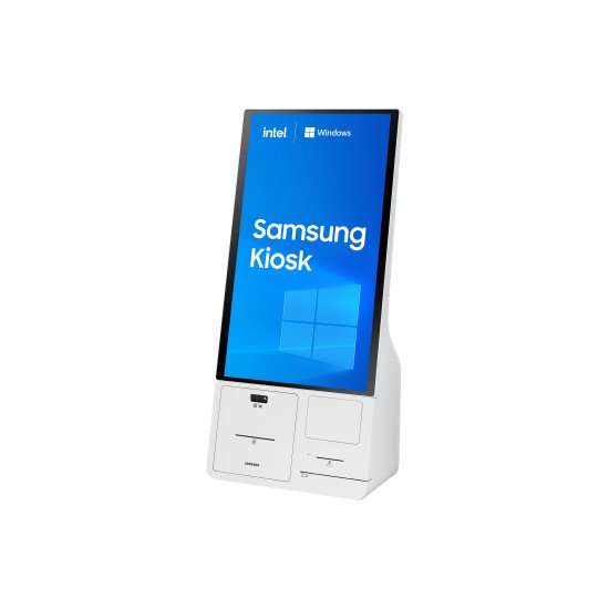 Samsung KM24C-C En forme de kiosk 61 cm (24") LED 250 cd/m² Full HD Blanc Écran tactile Intégré dans le processeur Windows 10 IoT Enterprise 16/7