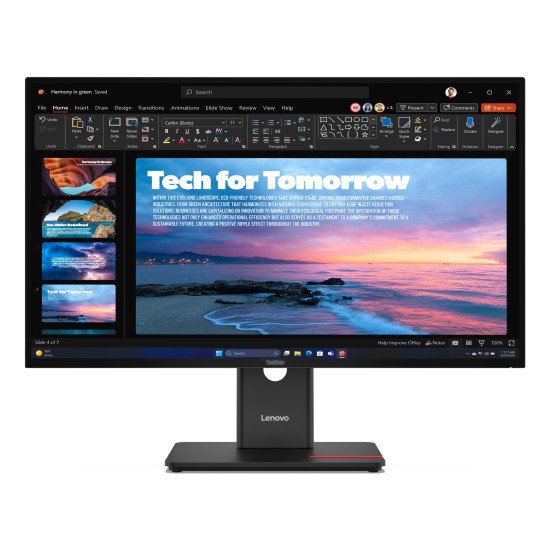 Lenovo ThinkVision T27QD-40 écran PC 68,6 cm (27") 2560 x 1440 pixels Quad HD LED Noir