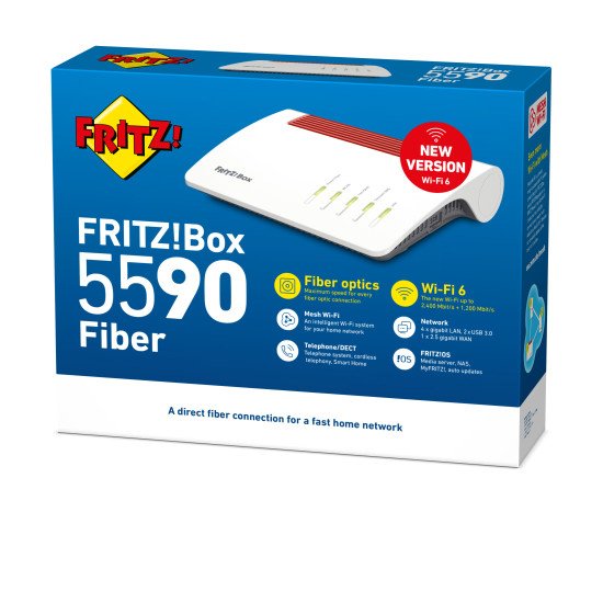 FRITZ!Box 5590 Fiber Edition Internation routeur sans fil