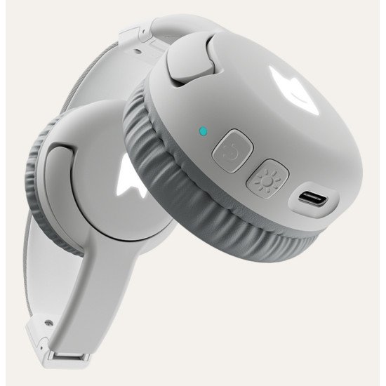 tonies 10003273 casque Casques Sans fil Arceau Musique/Quotidien USB Type-C Bluetooth Gris, Blanc