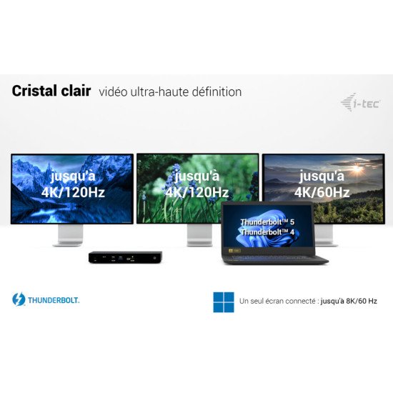 i-tec Thunderbolt4 Triple Display Docking Station + Power Delivery 96W i-tec Thunderbolt4 Triple Display Docking Station + Power Delivery 96W