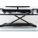 BakkerElkhuizen Adjustable Sit-Stand Desk Riser 2 Black