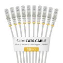 StarTech.com N6PAT50CMGRS10PK câble de réseau Gris 0,5 m Cat6 U/UTP (UTP)