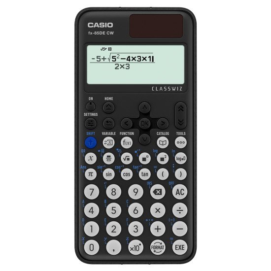 Casio FX-85DE CW calculatrice Poche Calculatrice scientifique Noir