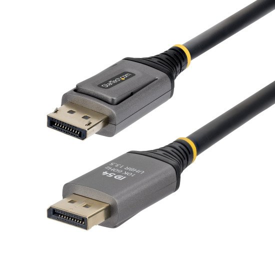 StarTech.com Câble DisplayPort 2.1 de 2m, Câble DisplayPort DP54 Certifié VESA, 8K 60Hz Non Compressé, 10K 60Hz/8K 144Hz/4K avec DSC 1.2a, Câble d'Écran DP 2.1