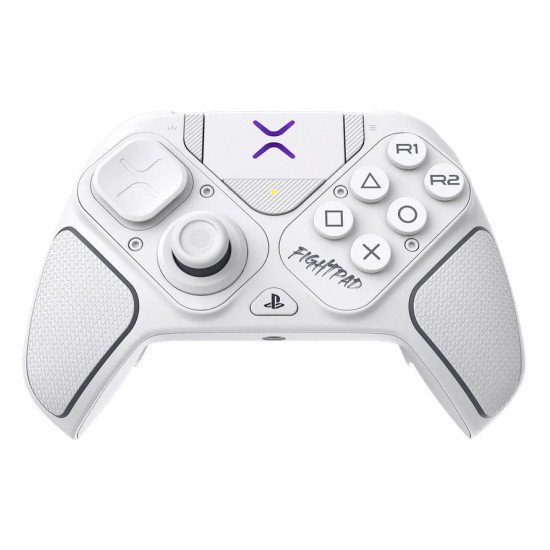 Turtle Beach Victrix Pro BFG Reloaded Blanc PlayStation Manette de gaming modulaire sans fil w/Bluetooth, module Fightpad et effet Hall pour PlayStation 5, PlayStation 4 et PC