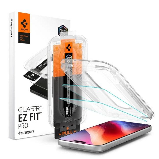 Spigen Glas.tR EZ Fit Pro Protection d'écran transparent Apple 2 pièce(s)