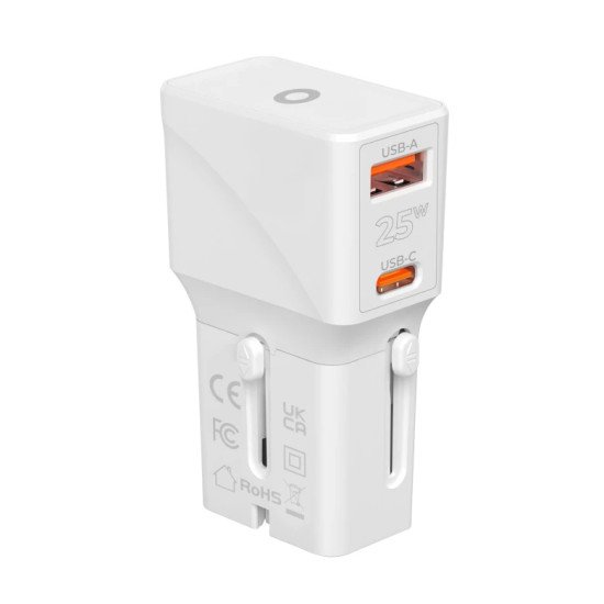 Mobile Origin TAD25-2P-WHT chargeur d'appareils mobiles Universel Blanc Secteur, USB Charge rapide Intérieure