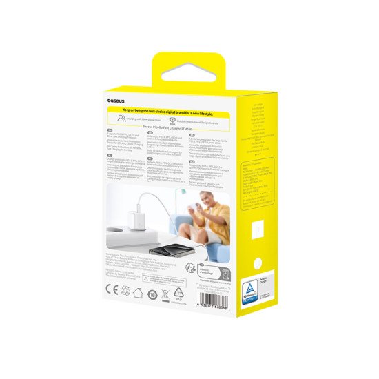 Baseus P10176800213-00 chargeur d'appareils mobiles Universel Blanc Secteur Charge rapide Intérieure