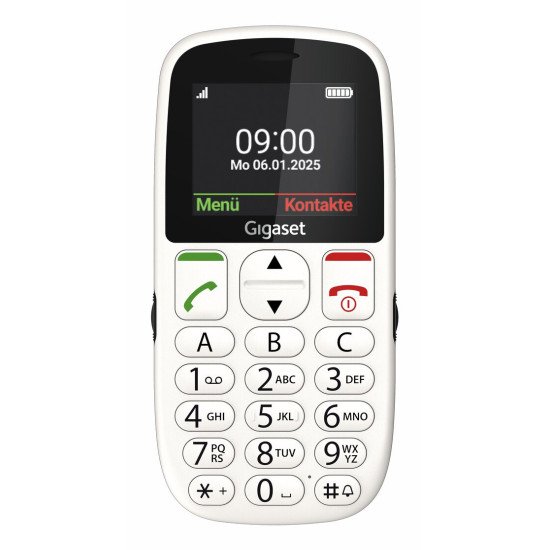 Gigaset GL395 5,59 cm (2.2") 90 g Blanc Téléphone pour seniors Gigaset GL395 5,59 cm (2.2") 90 g Blanc Téléphone pour seniors
