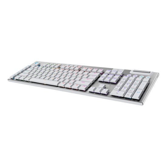 Logitech G G915 X LIGHTSPEED clavier Gaming USB + RF Wireless + Bluetooth AZERTY Français Blanc