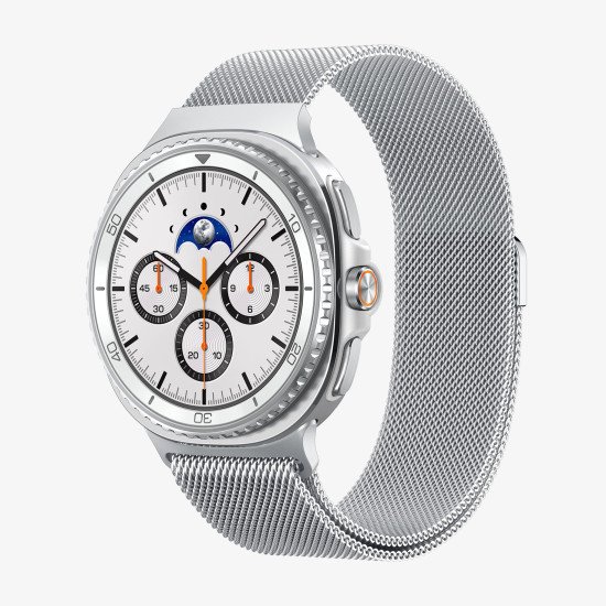 Spigen Metal Fit Bande Argent Acier