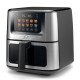Solis Air Fry & Dry XL Unique 7,5 L Autonome 1870 W Friteuse d'air chaud Noir, Argent